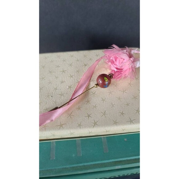 Cloisonne Floral Stick Pin - Picture 1 of 10